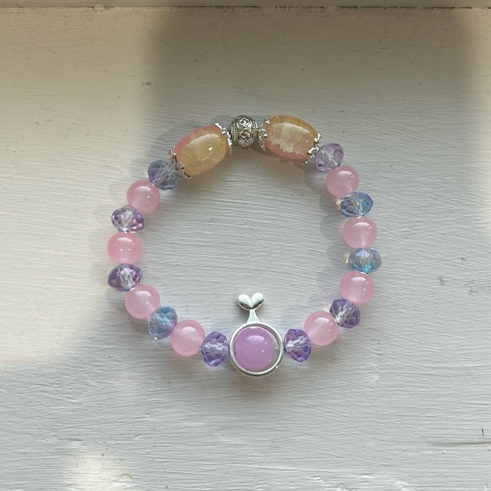 purple pink bracelet